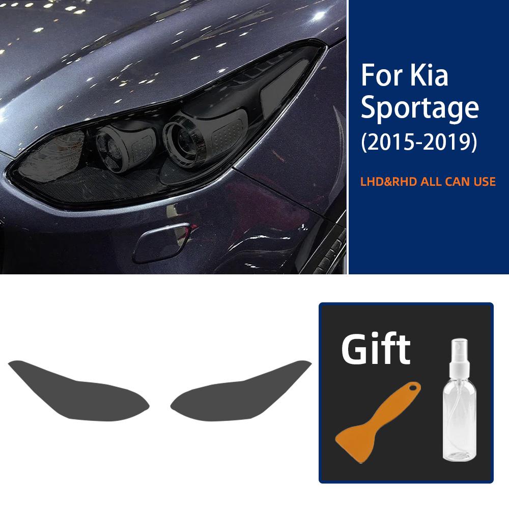 For Kia Sportage 2015- Car Exterior Headlight Anti-scratch Front Lamp Tint TPU Protective Film Clear Accessories Sticker