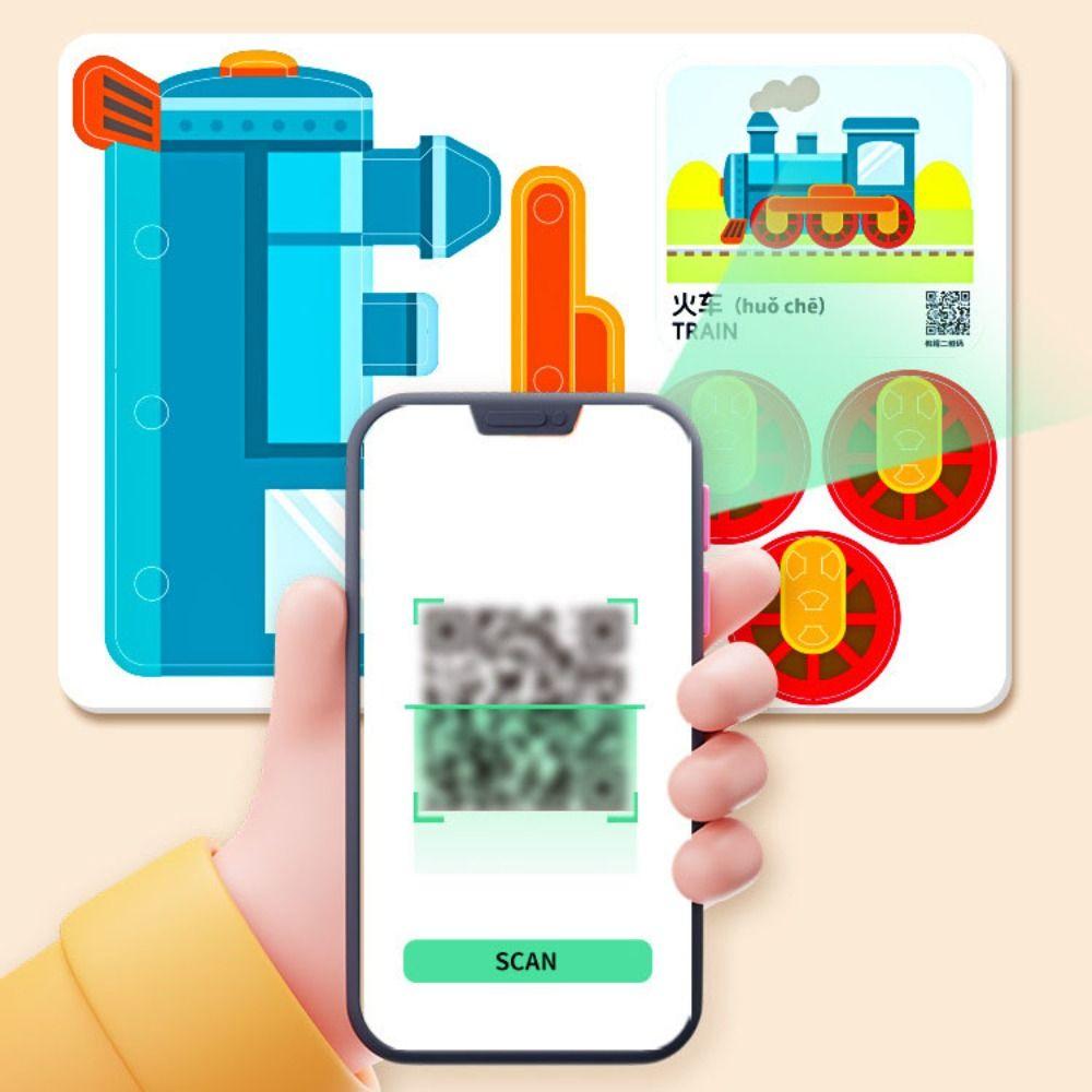 Paper DIY Paste Material Kit Educational Toys Animals Sticker Book  Birthday Gift