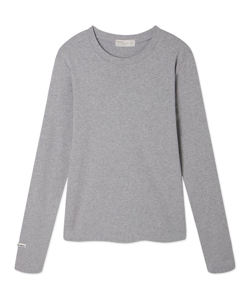 BAKKEN [Women] Ribbed Slim Fit Long Sleeve T-Shirt Bk4340 (3 Colors)