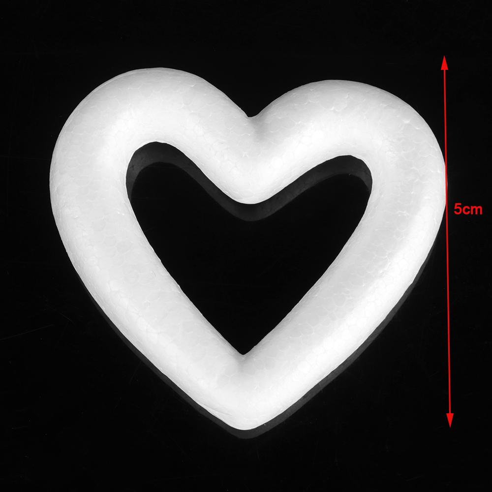4/6/8/10 inch DIY Practice Heart Shaped Model Cake Foam Mold Polystyrene Sugarcraft Dummy Party Kitchen Accessories