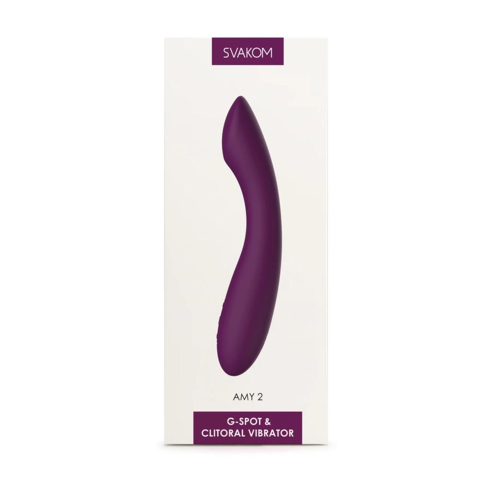 Svakom - Amy 2 G-Spot and Clitoral Vibrator Purple