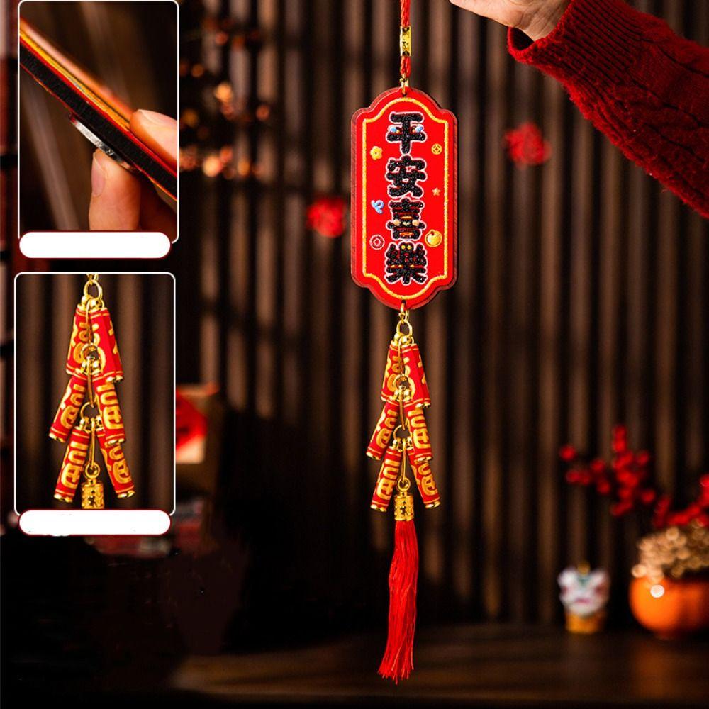 Rote Neujahrsdekoration Traditionelles Pferdejahr Hängende Ornamente Heimdekoration