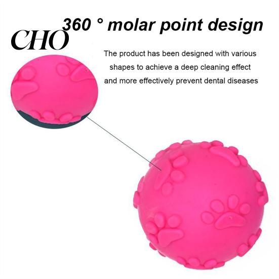 Squeaky Dog Ball Raised Texture Chew Toy Dogs Teeth Cleaning Bite-resistant Relieves Boredom And Anxiety for Puppy Teething Fetch Game Wear-resistant