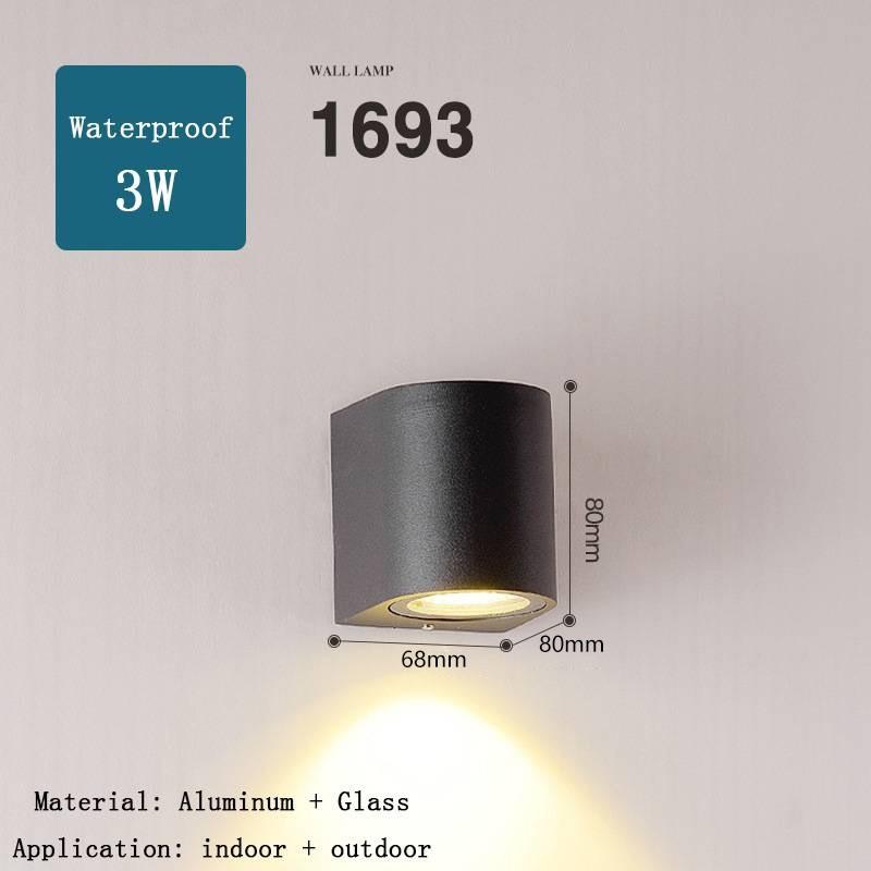 Adjustable Beam Angle Waterproof IP65 Wall Lamp LED Nordic Modern Lights Outdoor Garden Gate Balcony Courtyard Wall Light