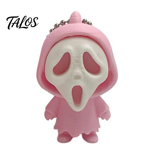 Portable Bag Accessory Mini Screaming Skeleton Keychain Pendant, 3D Printed Halloween Toy Hanging Decor, Backpack Schoolbag Purse Charm Accessories
