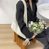 Women Large Capacity Shopper Totes Ladies Beach Travel Bag Vintage Hollow Woven Underarm Shoulder Bag