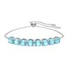 Exalta Rhodium Plated Bracelet Women Bracelets Blue 5643755