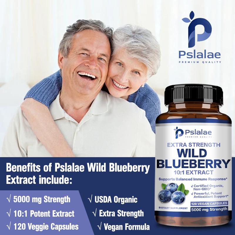 Wild Blueberry Strength 10:1 Extract Capsules - Antioxidant,Vision Health