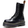 Dámské 10dírkové locomotive boty na platformě 1490 se zipem na boku Britské vysoké boty muffin šněrovací pracovní boty