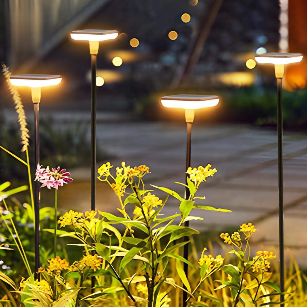

LITNOFAY Solar Lights, Outdoor Garden Lights, Stylish, Built-in, IP65 Waterproof, Wind-Swaying, Solar-Powered, High-Brightness Illumination,