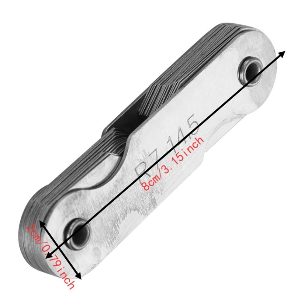 R7-14.5MM Radius Fillet Gauge Stainless Steel External Internal Gauge  For Measuring