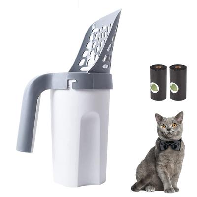 Colher para areia de gato, auto-limpeza, caixa de areia para gatos, ferramenta de limpeza para bandeja de areia, caixas de areia, suprimentos para gatos