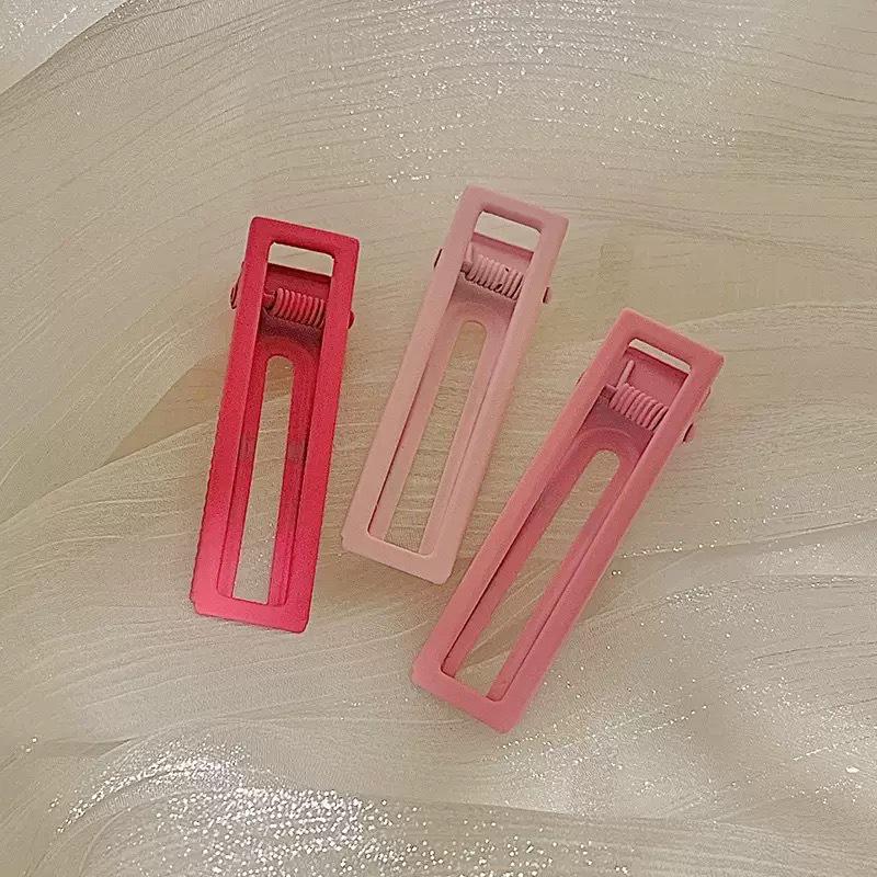 Pink Series Cute Bow Hair Clip for Girls - Small Duckbill Clip for Bangs