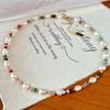 Vintage Happy Dopamine Vibe Natural Freshwater Baroque Pearl Necklace Gypsy Collarbone Chain