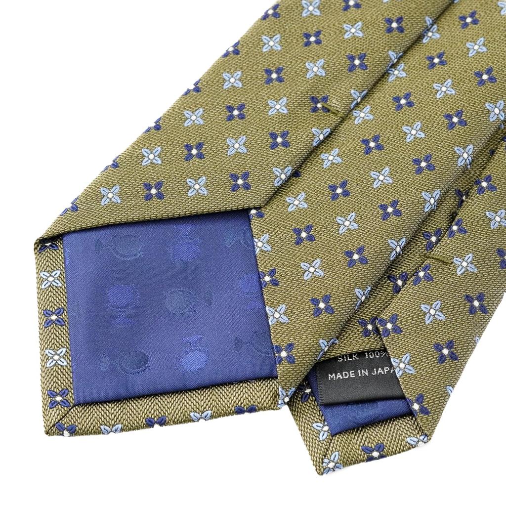 [WIC DESIGN  TUSSAH SILK (Tussah Silk) Small Pattern Tie]