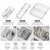 Divided Drawer Tray Transparent Drawer Storage Bin Multifunctional Divider Box