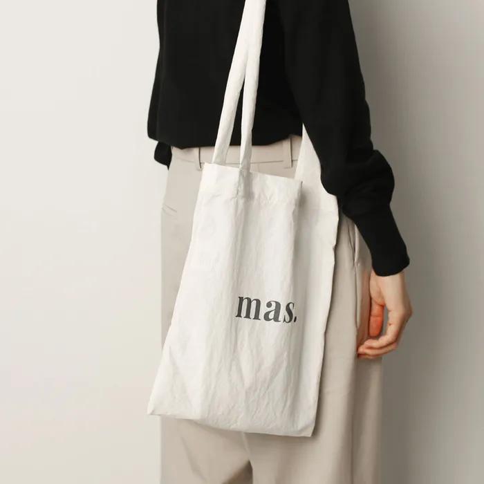 Shirring eco bag _ Ivory