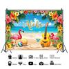 Summer Hawaii Beach Backdrop Tropical Flowers Aloha Luau Sea Surfboard Holiday Party Birthday Photography Background Decor Props