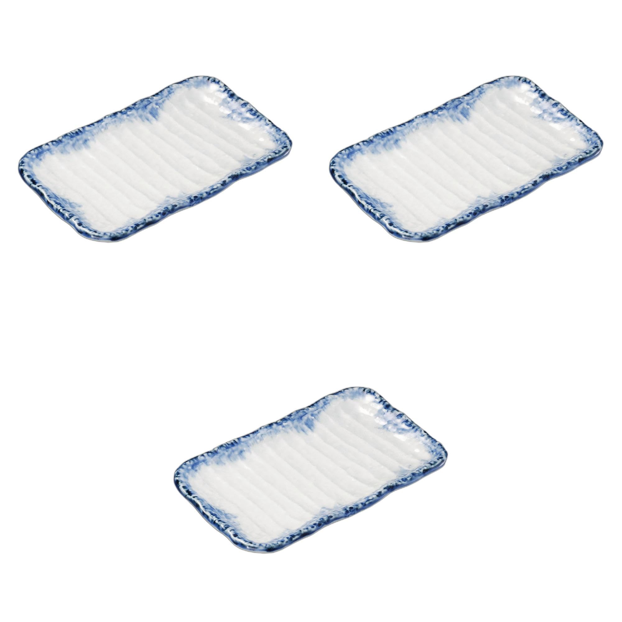 

Набор из 3 тарелок для якитори Gosu Brush x x Керамические тарелки для якитори от Setomonohonpo 7,5 [22 13,8 2,3 см]