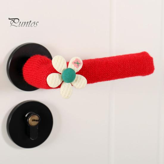 Soft Acrylic Handle Wraps Knitted Doorknob Covers, Thick Anti?Slip Furniture Feet Protector Sleeves, Door Decorative Leg Socks Cushion Pads,