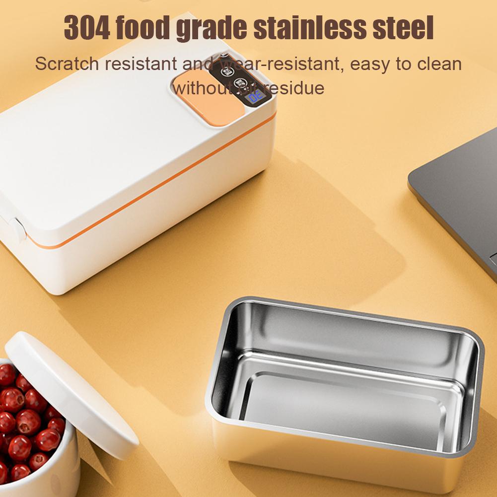 NEW 1L USB Electric Lunch Box Portable Camping Heated Insulated Rechargeable Lunch Box Unplugged Rater-free Office Lunch Box