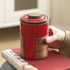 Keramik-Wasserbecher mit Deckel, Teetrennung, Teetasse, Büro-Haushaltsbecher, hoher Wert, einfach zu bedienender Becher mit Teefilter