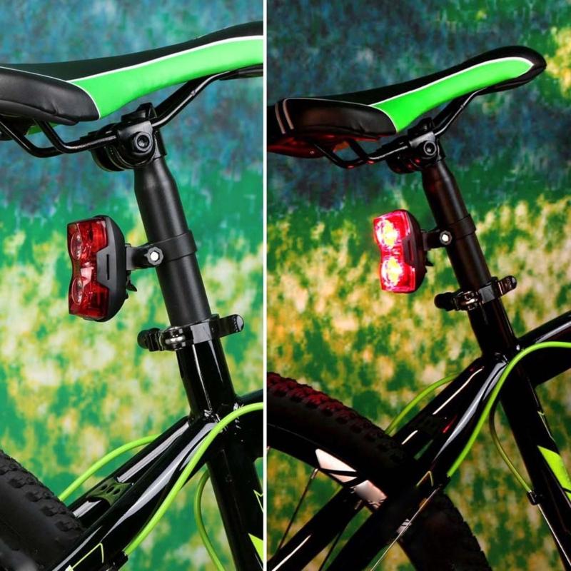2 LED Bicycles Light 3 Modes Bike Tail Light Flashlight Waterproof Cycling Safety Warning Flashing Light for Cycling