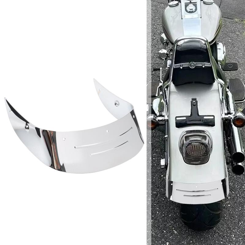 Rear Fender Mudguard Tip Cover Trim w/ Bolts For Harley Touring Fat Boy Anniversary FLSTF FLSTFI FLSTFI-ANN 2007-2018