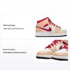 Dětské tenisky Air 1 Mid GS Light Curry Cardinal Red Krémově bílá-Onyxová bílá 554725-201