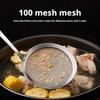 1 Stück Abschöpflöffel 304 Edelstahl Fettfilterlöffel Küche Kochen 100 Mesh Gitter Sieb zum Filtern von Öl und Schaum