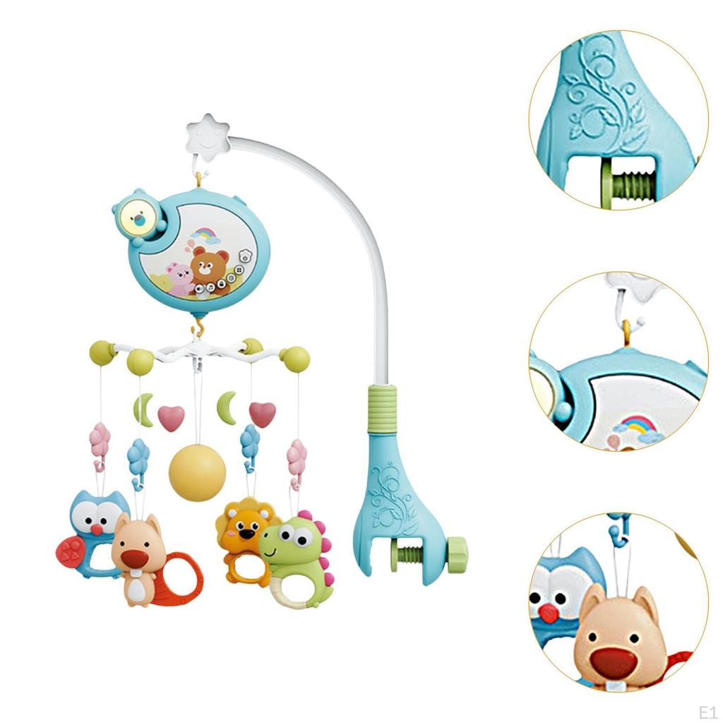 Baby Musical Crib Mobile Cute Bed Bell Carousel for 0-12 Months Newborn Cots