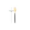 4Pcs Stainless Steel Tea Forks Black Gold Cake Fork Snack Salad Coffee Fruit Fork Mirror Cutlery Tableware Set Kitchen Utensils