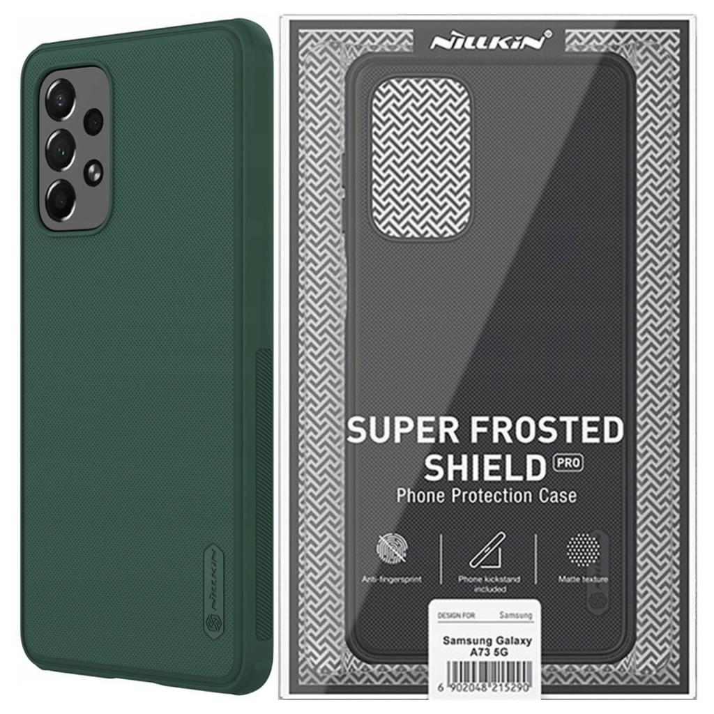 Nillkin Super Frosted Shield Pro Wytrzymałe Etui Pokrowiec Samsung Galaxy A73 Zielony