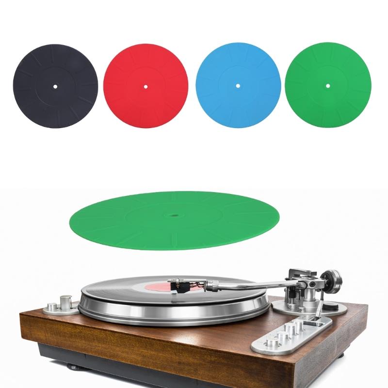 Silicone Turntables Mats AntiStatic Slipmat for Vinyls Record Player with Vibration Control and Noise Reduction