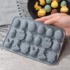 Non-stick Easter Silicone Mold Rabbit Shape Baking Mould Chocolate Cookie Mold  Holiday Decoration