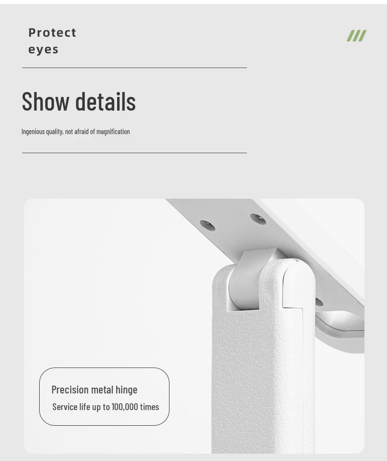 USB LED Folding Desk Lamp - Eye Protection Reading Light for Students, Bedside, Dormitory, and Bedroom Atmosphere Night Light.