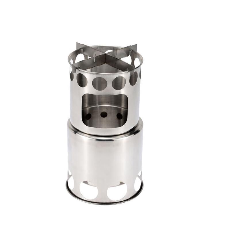 OEING 304 Stainless Steel Wood Burning Camping Stove 1
