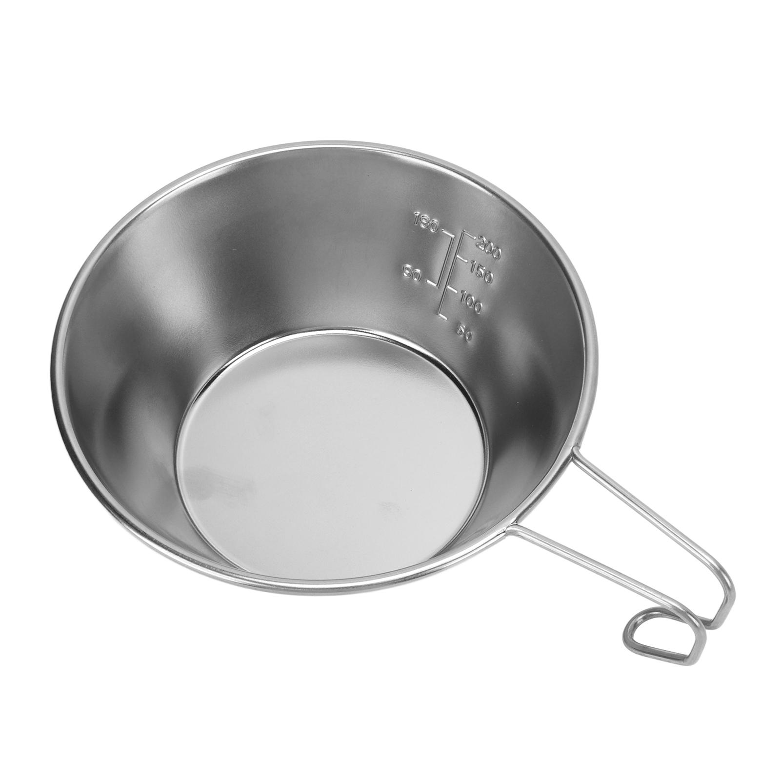 

Stainless Steel Camping Sierra Cup Stackable Portable Stainless Steel Sierra Cup with Scale and