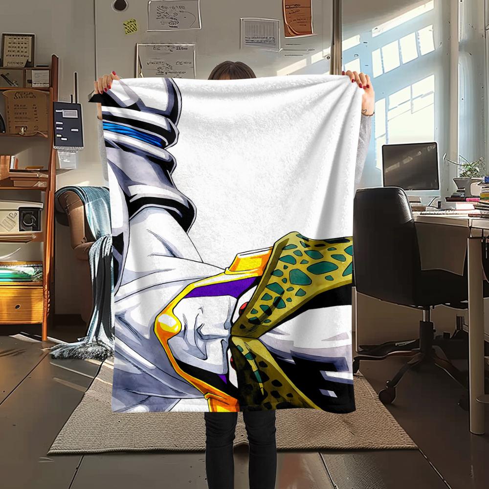 Dragon Ball character Print Flannel Blanket High quality Comfortable for All Seasons Home Decor Warmth and Comfort Perfect for Christmas Gifts