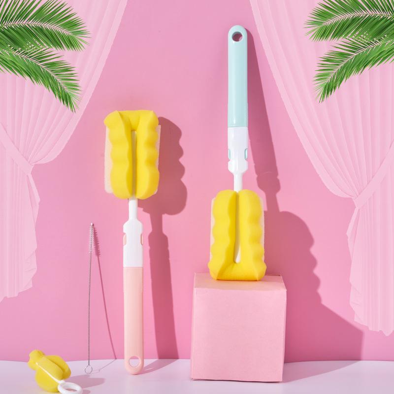 Baby Bottle & Straw Cleaning Brush Set | Nipple, Cup, and Sponge Brushes