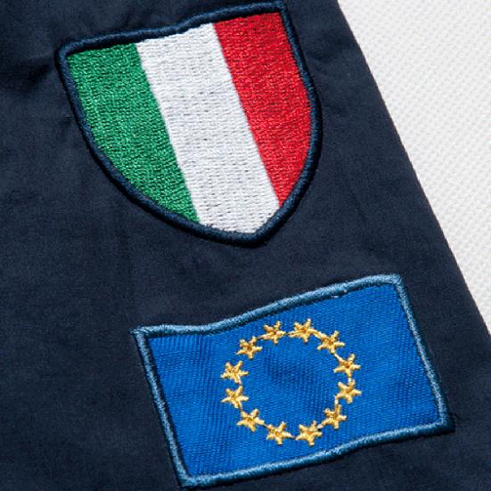 Pánská vojenská košile s výšivkou písmen, náprsní kapsou, slim střihem, knoflíkovým zapínáním a krátkým rukávem