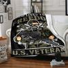 1pc THEIR LIVES YOUR FREEDOM U.S.VETERAN Throw Blanket Soft Flannel, Cozy All Season Polyester Perfect for Home, Office