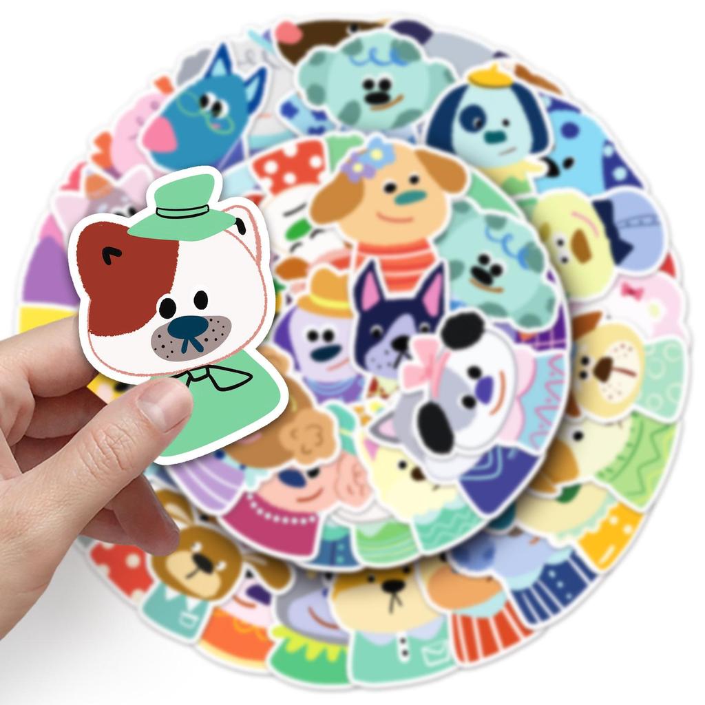 50 Cute Hand-Drawn Puppy Avatar Graffiti Stickers for Water Bottles and Phone Cases
