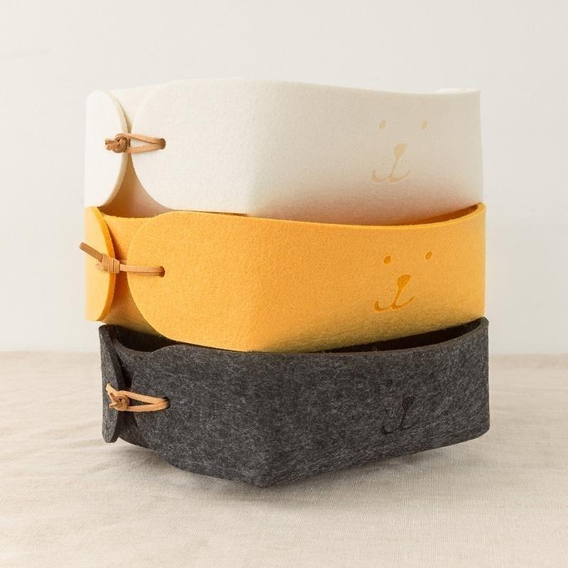 Laundry Felt Basket Storage Large Basket for Toy Washing Basket Dirty Clothes Sundries Desk Storage