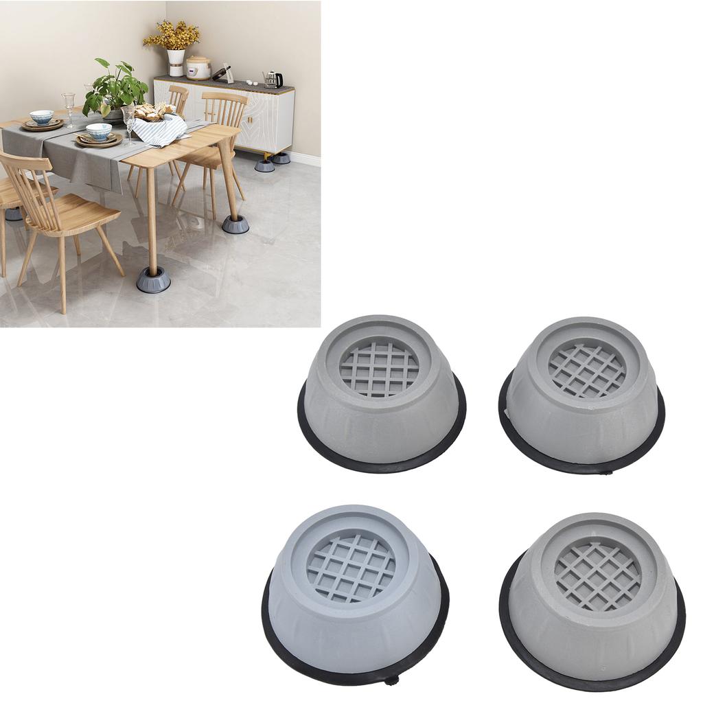 4pcs Washing Machine Pad Shockproof Noise Cancelling Prevent Slip Washer Foot Cushion for