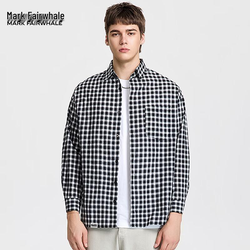 

Mark Fairwhale Men s Plaid Long Sleeve Shirt L