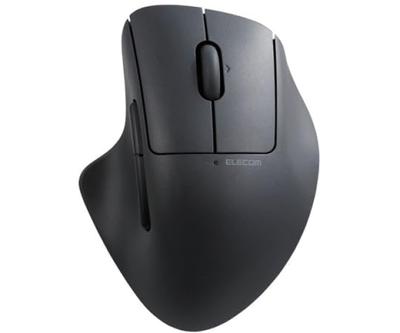 ELECOM SHELLPHA Kabellose 5-Tasten Kleine Leise Multi-Touch-Maus, + Neigung, Größe, Antibakteriell, Design, Schwarz, M-SH31MBSKXBK