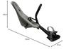 Yepp Mini Bicycle Child Seat with Anti-Theft Lock, Front Mount, and Mounting Brackets [Ages 1-3], Silver (20105silver)