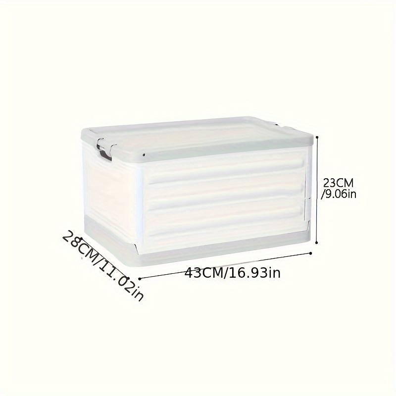 1 складная корзина для хранения с крышкой, органайзер для разных вещей, ящик для хранения вещей в холодильнике, ванной комнате, спальне, на пикнике M