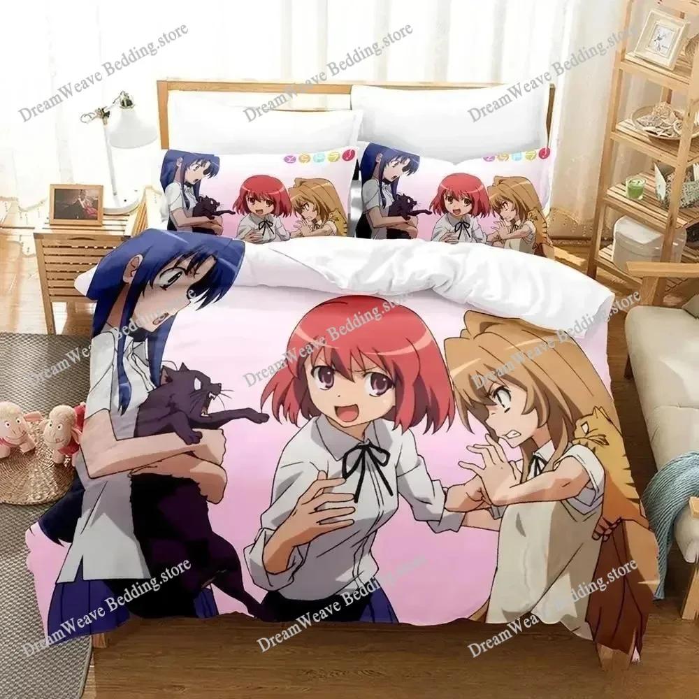 Fashion 3D Print Anime Bed Sheet Toradora Bedding Set Single Twin Full Queen King Size Bed Set Adult Kid Bedroom Duvetcover Sets